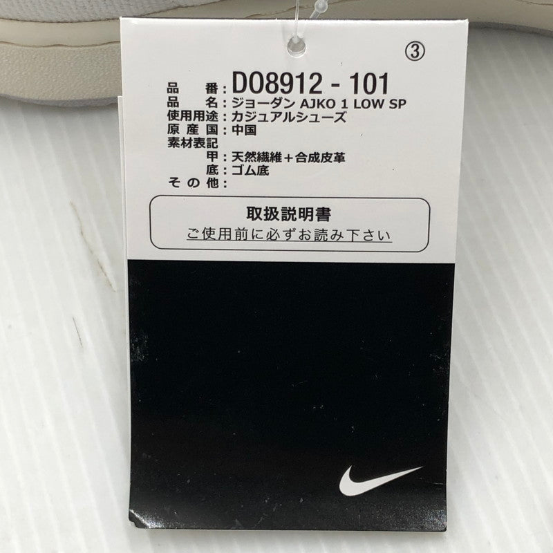 【中古品】【メンズ】 NIKE ナイキ × UNION ユニオン コラボ AIR JORDAN 1 LOW KO DO8912-101 ナイキ エアジョーダン1 ロー KO スニーカー 靴 160-250828-rt-10-tag サイズ：26.5cm US 8.5 カラー：UNION WHITE 万代Net店