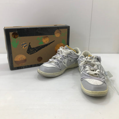 【中古品】【メンズ】 NIKE ナイキ × OFF-WHITE オフホワイト コラボ DUNK LOW 1 OF 50 49 ダンク ロー DM1602-123 スニーカー 靴 160-250827-hi-14-tag サイズ：26.5cm US 8.5 カラー：SAIL/NEUTRAL GREY 万代Net店