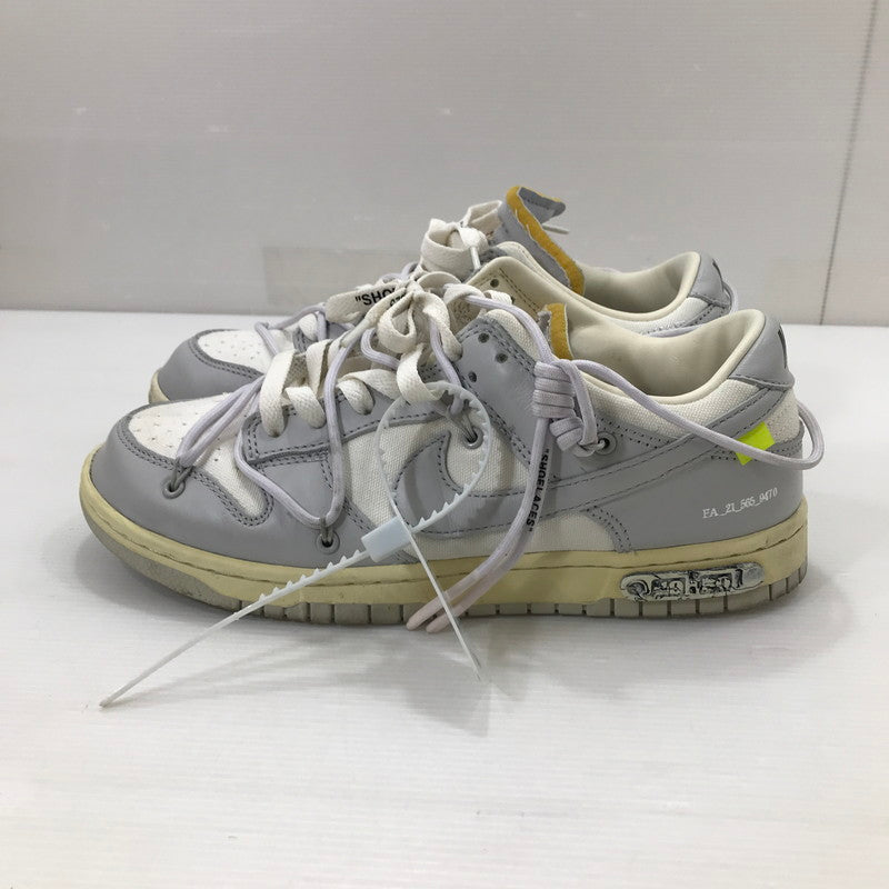 【中古品】【メンズ】 NIKE ナイキ × OFF-WHITE オフホワイト コラボ DUNK LOW 1 OF 50 49 ダンク ロー DM1602-123 スニーカー 靴 160-250827-hi-14-tag サイズ：26.5cm US 8.5 カラー：SAIL/NEUTRAL GREY 万代Net店