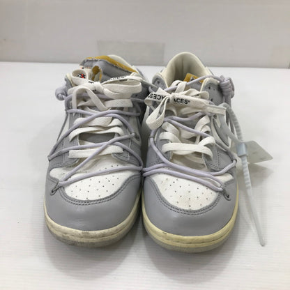 【中古品】【メンズ】 NIKE ナイキ × OFF-WHITE オフホワイト コラボ DUNK LOW 1 OF 50 49 ダンク ロー DM1602-123 スニーカー 靴 160-250827-hi-14-tag サイズ：26.5cm US 8.5 カラー：SAIL/NEUTRAL GREY 万代Net店
