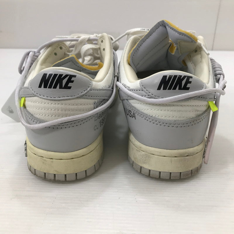 【中古品】【メンズ】 NIKE ナイキ × OFF-WHITE オフホワイト コラボ DUNK LOW 1 OF 50 49 ダンク ロー DM1602-123 スニーカー 靴 160-250827-hi-14-tag サイズ：26.5cm US 8.5 カラー：SAIL/NEUTRAL GREY 万代Net店