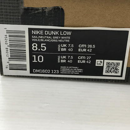 【中古品】【メンズ】 NIKE ナイキ × OFF-WHITE オフホワイト コラボ DUNK LOW 1 OF 50 49 ダンク ロー DM1602-123 スニーカー 靴 160-250827-hi-14-tag サイズ：26.5cm US 8.5 カラー：SAIL/NEUTRAL GREY 万代Net店