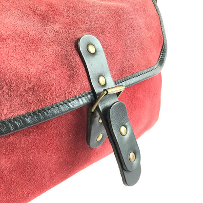 【現状渡し品】【メンズ】 BILL AMBERG ビル アンバーグ SUEDE SHOULDER POUCH カバン 188-250913-na-09-tag カラー：レッド 万代Net店