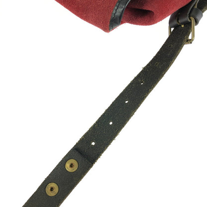 【現状渡し品】【メンズ】 BILL AMBERG ビル アンバーグ SUEDE SHOULDER POUCH カバン 188-250913-na-09-tag カラー：レッド 万代Net店