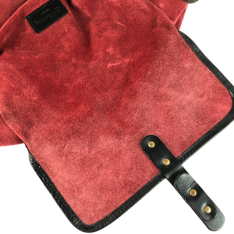 【現状渡し品】【メンズ】 BILL AMBERG ビル アンバーグ SUEDE SHOULDER POUCH カバン 188-250913-na-09-tag カラー：レッド 万代Net店