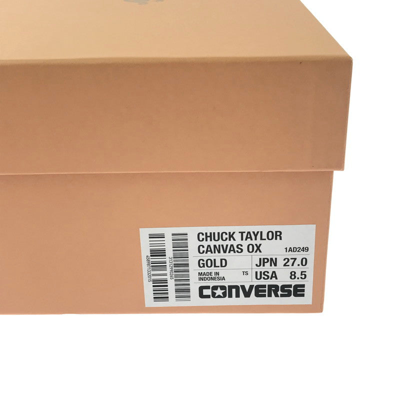 【中古美品】【メンズ】 CONVERSE ADDICT コンバース アディクト 24AW CHUCK TAYLOR CANVAS OX 1AD249 チャックテイラー キャンバス スニーカー 靴 162-260913-rt-26-tagh サイズ：27cm US8.5 カラー：ゴールド 万代Net店