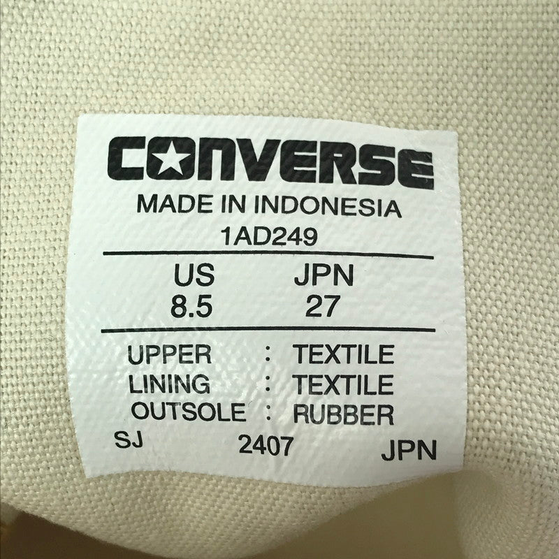 【中古美品】【メンズ】 CONVERSE ADDICT コンバース アディクト 24AW CHUCK TAYLOR CANVAS OX 1AD249 チャックテイラー キャンバス スニーカー 靴 162-260913-rt-26-tagh サイズ：27cm US8.5 カラー：ゴールド 万代Net店
