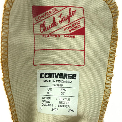 【中古美品】【メンズ】 CONVERSE ADDICT コンバース アディクト 24AW CHUCK TAYLOR CANVAS OX 1AD249 チャックテイラー キャンバス スニーカー 靴 162-260913-rt-26-tagh サイズ：27cm US8.5 カラー：ゴールド 万代Net店