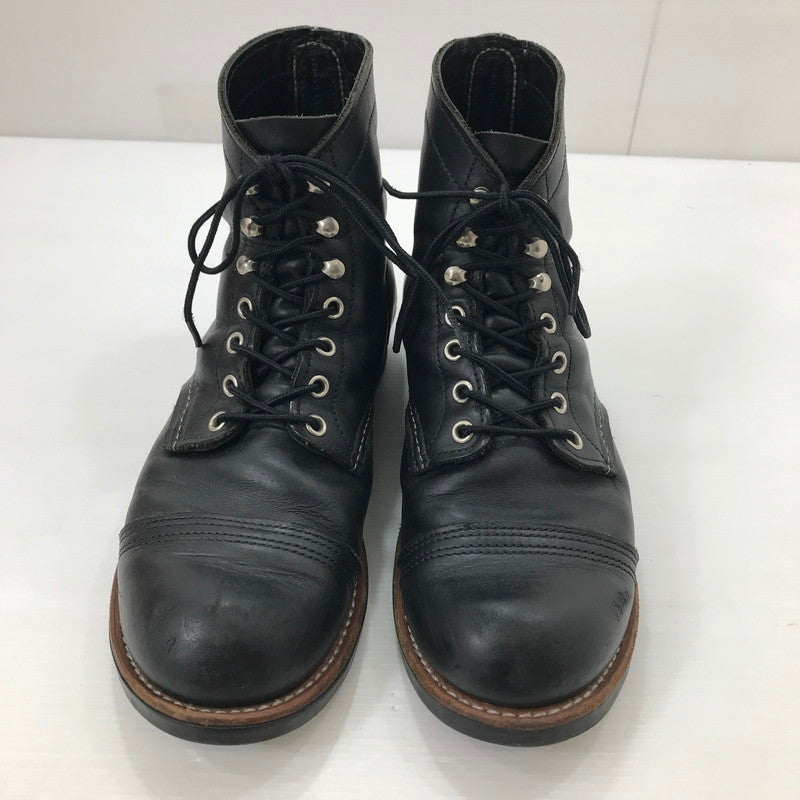 【中古品】【メンズ】 RED WING レッドウィング IRON RANGER 8084 アイアンレンジャー レースアップブーツ シューズ 靴 164-250828-yy-09-tag サイズ：26cm カラー：ブラック 万代Net店