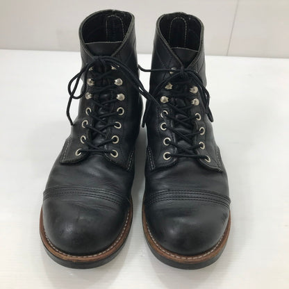 【中古品】【メンズ】 RED WING レッドウィング IRON RANGER 8084 アイアンレンジャー レースアップブーツ シューズ 靴 164-250828-yy-09-tag サイズ：26cm カラー：ブラック 万代Net店