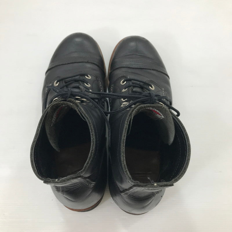 【中古品】【メンズ】 RED WING レッドウィング IRON RANGER 8084 アイアンレンジャー レースアップブーツ シューズ 靴 164-250828-yy-09-tag サイズ：26cm カラー：ブラック 万代Net店