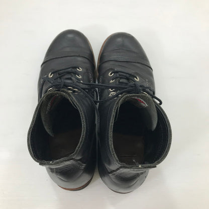 【中古品】【メンズ】 RED WING レッドウィング IRON RANGER 8084 アイアンレンジャー レースアップブーツ シューズ 靴 164-250828-yy-09-tag サイズ：26cm カラー：ブラック 万代Net店