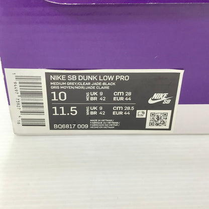 【中古品】【メンズ】 NIKE SB ナイキエスビー DUNK LOW PRO ATMOS BQ6817-009 ダンク ロー プロ アトモス スニーカー 靴 160-250827-hi-12-tag サイズ：28cm US 10 カラー：MEDIUM GREY/CLEAR JADE 万代Net店