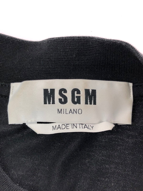【中古品】【メンズ】 MSGM エムエスジーエム 20SS MULTI LOGO S/S TEE 2840MM101 マルチ ロゴ 半袖 Tシャツ トップス 141-260605-rt-03-tagh サイズ：M カラー：ブラック 万代Net店