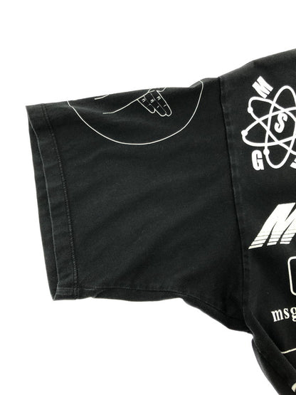 【中古品】【メンズ】 MSGM エムエスジーエム 20SS MULTI LOGO S/S TEE 2840MM101 マルチ ロゴ 半袖 Tシャツ トップス 141-260605-rt-03-tagh サイズ：M カラー：ブラック 万代Net店