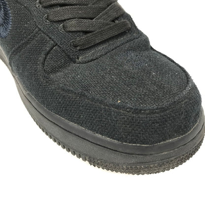 【中古品】【メンズ】 NIKE ナイキ × STUSSY ステューシー コラボ AIR FORCE 1 LOW CZ9084-001 エアフォース ワン ロー スニーカー 靴 160-250904-yy-18-tag サイズ：27.5cm/US9.5 カラー：BLACK/BLACK 万代Net店