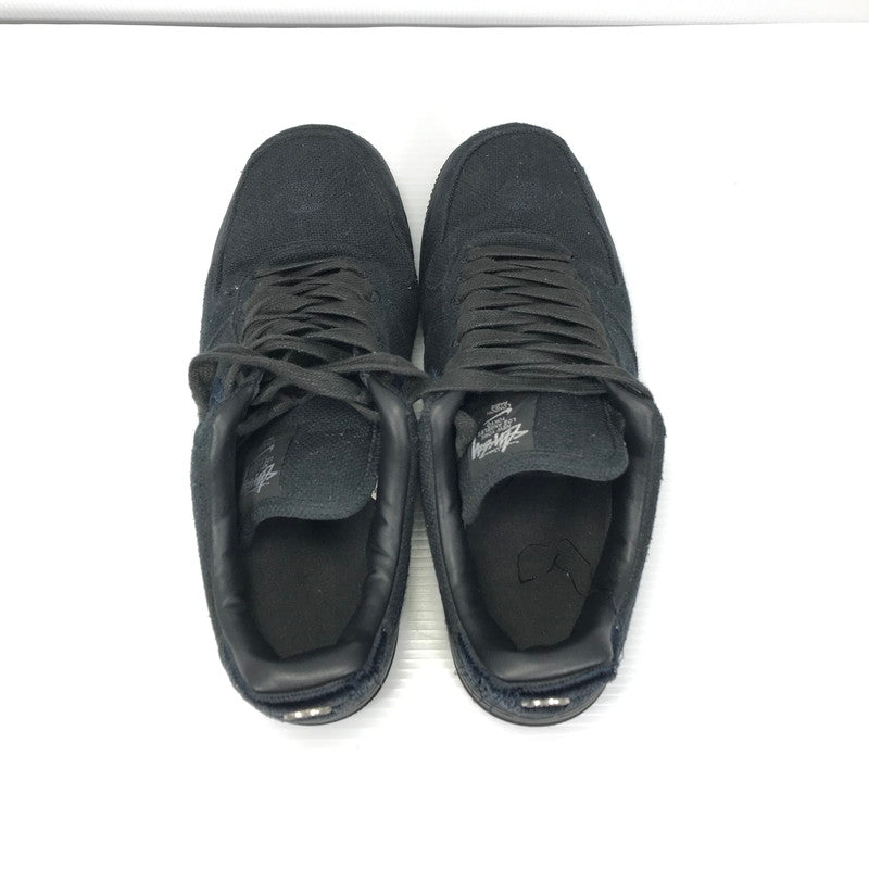 【中古品】【メンズ】 NIKE ナイキ × STUSSY ステューシー コラボ AIR FORCE 1 LOW CZ9084-001 エアフォース ワン ロー スニーカー 靴 160-250904-yy-18-tag サイズ：27.5cm/US9.5 カラー：BLACK/BLACK 万代Net店