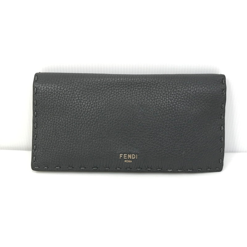 【中古品】【メンズ】 FENDI フェンディ LONG WALLET 7M0355-AP3B ロング ウォレット 二つ折り 長財布 181-250904-yy-17-tag カラー：グレー 万代Net店
