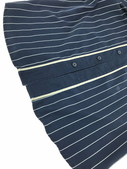 【中古品】【メンズ】 STARTER スターター × YANKEES ヤンキース STRIPE GAME SHIRT ストライプ ゲーム シャツ トップス 146-260818-rt-47-tag カラー：ネイビー 万代Net店