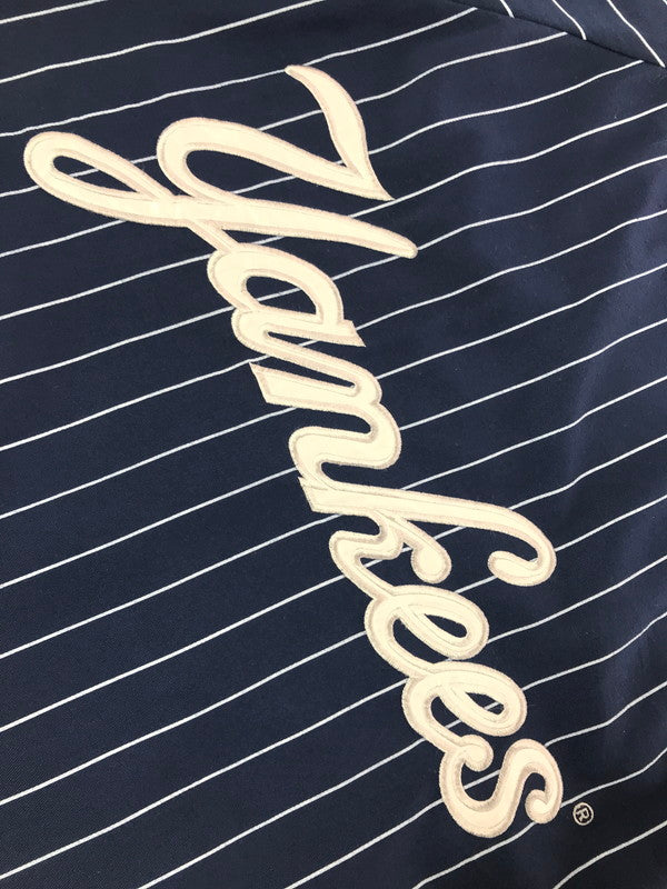 【中古品】【メンズ】 STARTER スターター × YANKEES ヤンキース STRIPE GAME SHIRT ストライプ ゲーム シャツ トップス 146-260818-rt-47-tag カラー：ネイビー 万代Net店