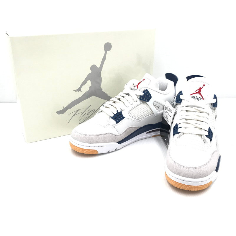 【中古美品】【メンズ】 NIKE SB ナイキエスビー AIR JORDAN 4 RETRO SP DR5415-100 エアジョーダン4 レトロ SP スニーカー 靴 160-250903-rt-17-tag サイズ：27cm US 9 カラー：スミット ホワイト/ホワイトネイビー 万代Net店