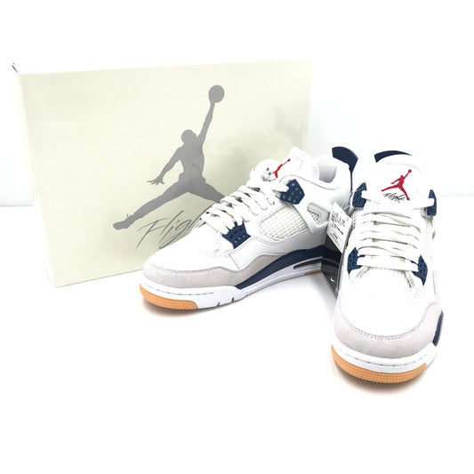 【中古美品】【メンズ】 NIKE SB ナイキエスビー AIR JORDAN 4 RETRO SP DR5415-100 エアジョーダン4 レトロ SP スニーカー 靴 160-250903-rt-17-tag サイズ：27cm US 9 カラー：スミット ホワイト/ホワイトネイビー 万代Net店
