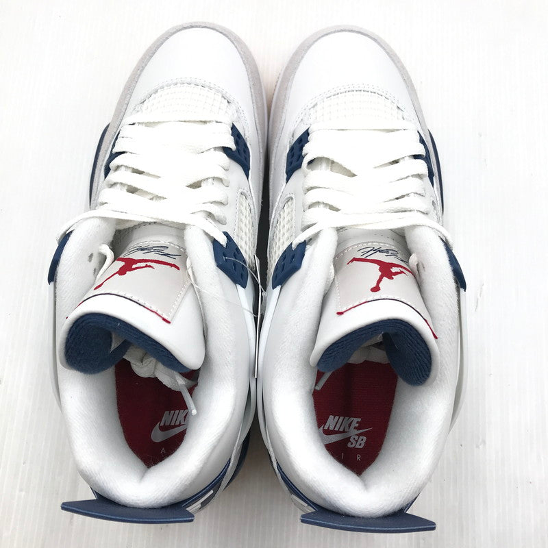 【中古美品】【メンズ】 NIKE SB ナイキエスビー AIR JORDAN 4 RETRO SP DR5415-100 エアジョーダン4 レトロ SP スニーカー 靴 160-250903-rt-17-tag サイズ：27cm US 9 カラー：スミット ホワイト/ホワイトネイビー 万代Net店