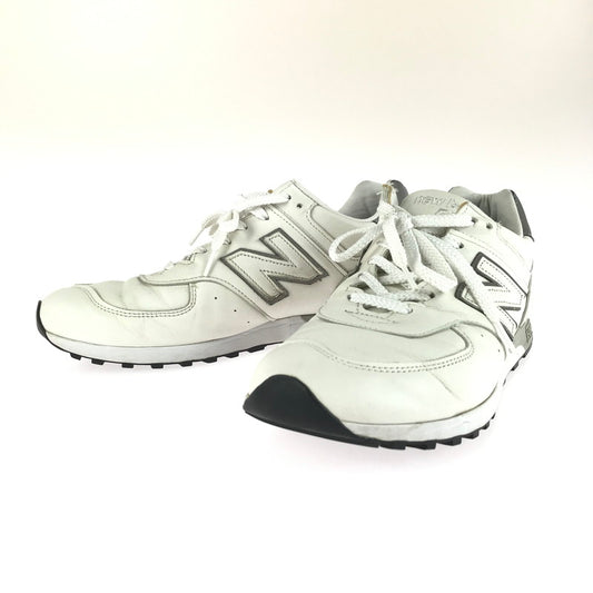 【中古品】【メンズ】 NEW BALANCE ニューバランス M576WWL イングランド製 スニーカー 靴 162-250911-yy-06-tag サイズ：US11D カラー：WHITE/GRAY 万代Net店