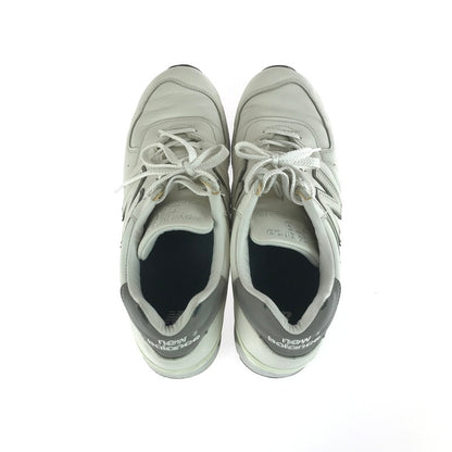 【中古品】【メンズ】 M576WWL イングランド製 スニーカー 靴 162-250911-yy-06-tag サイズ：US11D カラー：WHITE/GRAY 万代Net店