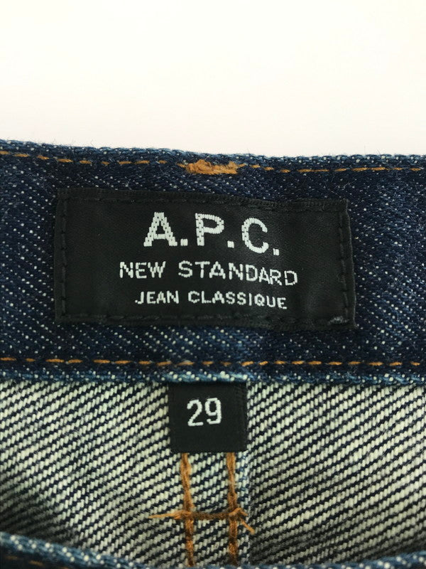 【中古品】【メンズ】 A.P.C. アーペーセー NEW STANDARD JEAN CLASSIQUE DENIM PANTS スタンダード ジーン クラシック デニム パンツ ジーンズ ボトムス 152-251130-rt-08-tag サイズ：29 カラー：インディゴ 万代Net店