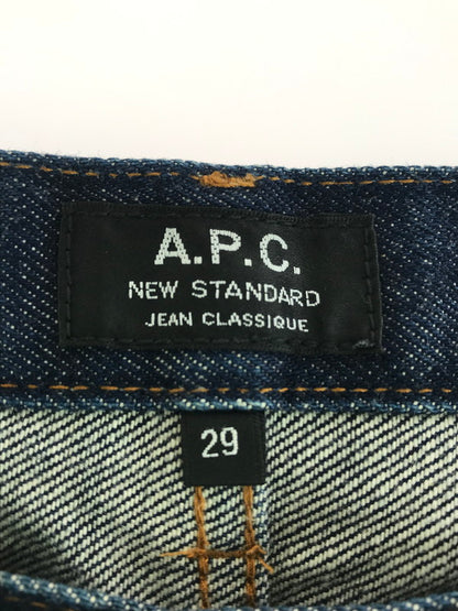 【中古品】【メンズ】 A.P.C. アーペーセー NEW STANDARD JEAN CLASSIQUE DENIM PANTS スタンダード ジーン クラシック デニム パンツ ジーンズ ボトムス 152-251130-rt-08-tag サイズ：29 カラー：インディゴ 万代Net店