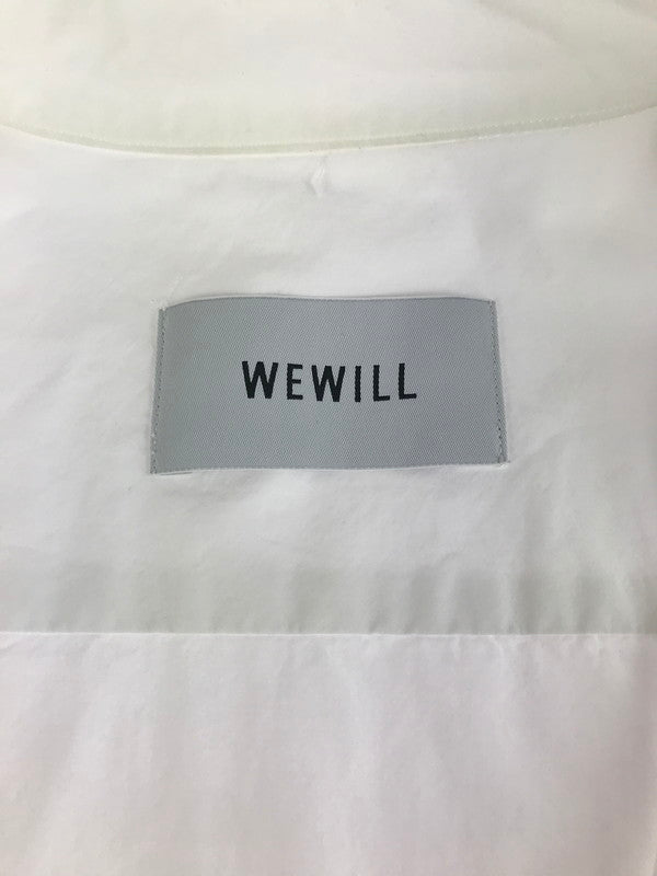 【中古品】【メンズ】 WEWILL ウィーウィル L/S SHIRT WHITE W-010-5007 ロングスリーブシャツ ホワイト 長袖シャツ トップス 140-250904-rt-02-tag サイズ：1 カラー：ホワイト 万代Net店