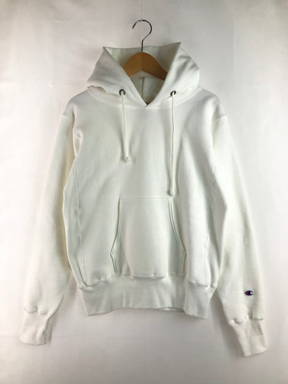 【中古品】【メンズ】 Champion チャンピオン REVERSE WEAVE HOODED SWEATSHIRT C5-U101 赤単色タグ USA製 リバースウィーブ フーデッド スウェットシャツ パーカー トップス 148-250904-rt-09-tag サイズ：M カラー：ホワイト 万代Net店