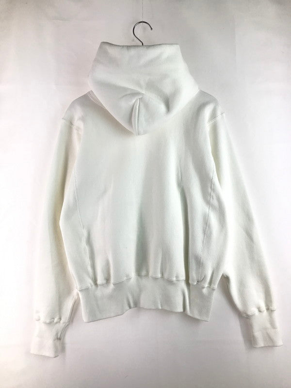 【中古品】【メンズ】 Champion チャンピオン REVERSE WEAVE HOODED SWEATSHIRT C5-U101 赤単色タグ USA製 リバースウィーブ フーデッド スウェットシャツ パーカー トップス 148-250904-rt-09-tag サイズ：M カラー：ホワイト 万代Net店