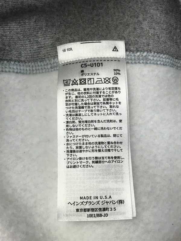 【中古品】【メンズ】 Champion チャンピオン REVERSE WEAVE HOODED SWEATSHIRT C5-U101 赤単色タグ USA製 リバースウィーブ フーデッド スウェットシャツ パーカー トップス 148-250904-rt-08-tag サイズ：M カラー：グレー 万代Net店