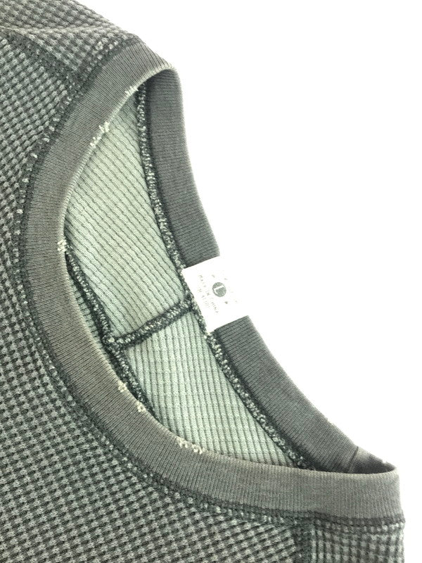 【中古品】【メンズ】 RRL ダブルアールエル WAFFLE L/S CUT AND SEW ワッフル ロングスリーブ カットソー 長袖 トップス 145-250904-yy-02-tag サイズ：L カラー：グレー 万代Net店