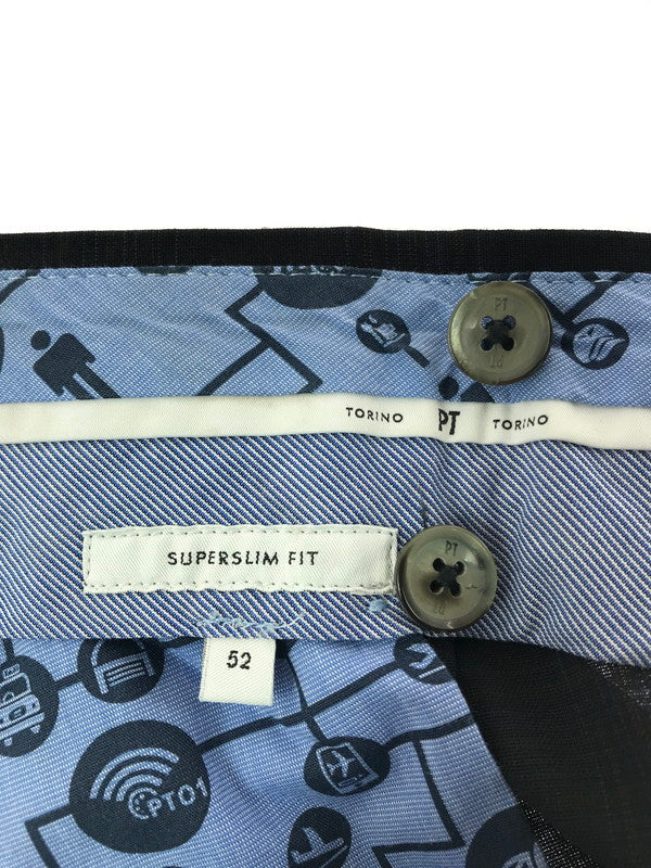 【中古品】【メンズ】 PT TORINO ﾋﾟｰﾃｨｰ トリノ SUPERSLIM FIT TECHNO WASHABLE WOOL SLACKS PANTS C0DSTVZA0TVN ウール スラックス パンツ ボトムス 152-260523-rt-13-tagh サイズ：52 カラー：ネイビー 万代Net店