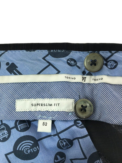 【中古品】【メンズ】 PT TORINO ﾋﾟｰﾃｨｰ トリノ SUPERSLIM FIT TECHNO WASHABLE WOOL SLACKS PANTS C0DSTVZA0TVN ウール スラックス パンツ ボトムス 152-260523-rt-13-tagh サイズ：52 カラー：ネイビー 万代Net店