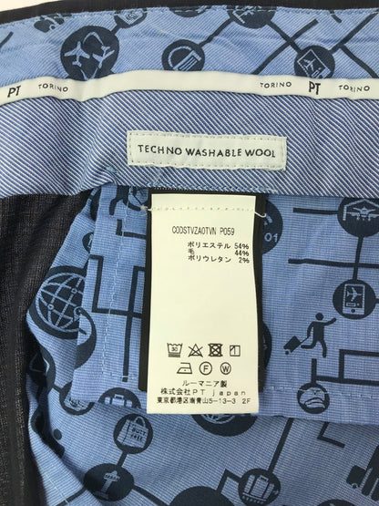 【中古品】【メンズ】 PT TORINO ﾋﾟｰﾃｨｰ トリノ SUPERSLIM FIT TECHNO WASHABLE WOOL SLACKS PANTS C0DSTVZA0TVN ウール スラックス パンツ ボトムス 152-260523-rt-13-tagh サイズ：52 カラー：ネイビー 万代Net店