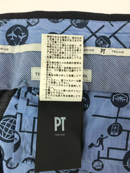 【中古品】【メンズ】 PT TORINO ﾋﾟｰﾃｨｰ トリノ SUPERSLIM FIT TECHNO WASHABLE WOOL SLACKS PANTS C0DSTVZA0TVN ウール スラックス パンツ ボトムス 152-260523-rt-13-tagh サイズ：52 カラー：ネイビー 万代Net店