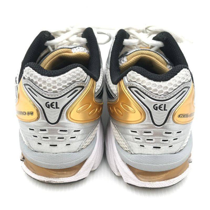【中古品】【メンズ】 asics アシックス GEL-KAYANO 14 1201A019-102 ゲルカヤノ14 スニーカー 靴 162-250903-rt-12-tag サイズ：26cm US 8 カラー：ホワイト/ピュアゴールド 万代Net店