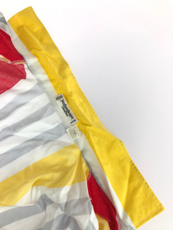 【中古品】【メンズ】 YVES SAINT LAURENT イヴ・サンローラン CHEMISES 80年代 ヴィンテージ マルチストライプシャツ フランス製 トップス 141-250902-yy-20-tag サイズ：3 カラー：マルチカラー 万代Net店