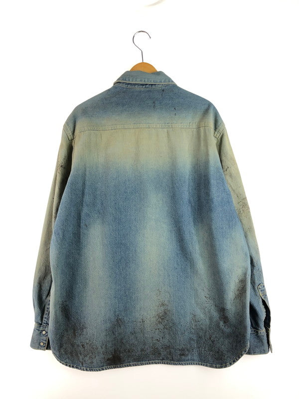 【中古品】【メンズ】 L/S DENIM SHIRT UE-242041 ロングスリーブ デニムシャツ 長袖シャツ トップス 142-250907-rt-09-tag サイズ：1 カラー：インディゴ 万代Net店