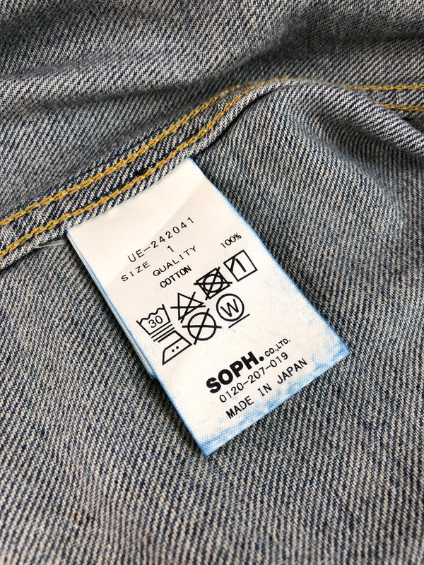 【中古品】【メンズ】 L/S DENIM SHIRT UE-242041 ロングスリーブ デニムシャツ 長袖シャツ トップス 142-250907-rt-09-tag サイズ：1 カラー：インディゴ 万代Net店