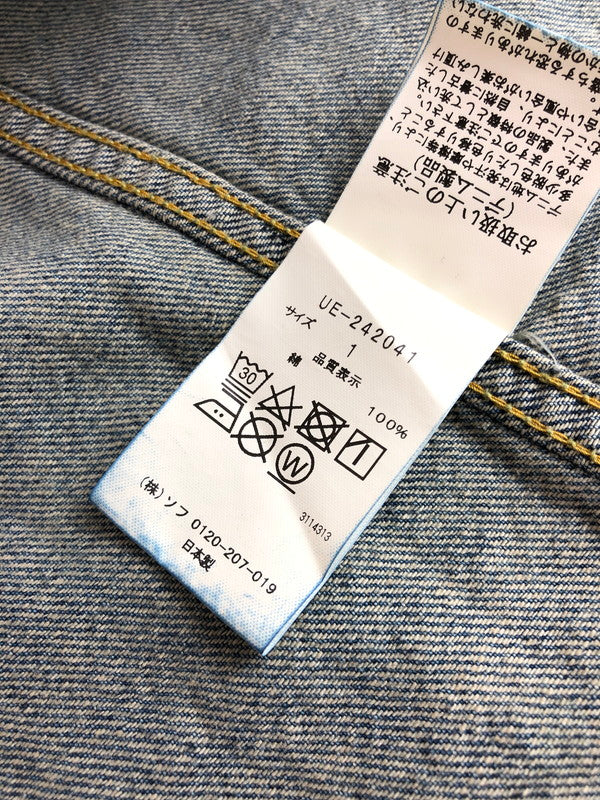 【中古品】【メンズ】 L/S DENIM SHIRT UE-242041 ロングスリーブ デニムシャツ 長袖シャツ トップス 142-250907-rt-09-tag サイズ：1 カラー：インディゴ 万代Net店