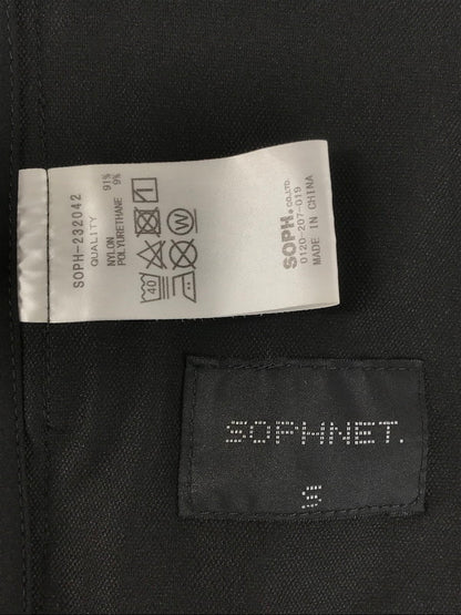 【中古品】【メンズ】 SOPHNET. ソフネット ZIP UP TECH CARDIGAN SOPH-232042 ジップアップテックカーディガン 142-250912-rt-07-tag サイズ：S カラー：ブラック 万代Net店