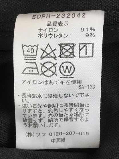 【中古品】【メンズ】 SOPHNET. ソフネット ZIP UP TECH CARDIGAN SOPH-232042 ジップアップテックカーディガン 142-250912-rt-07-tag サイズ：S カラー：ブラック 万代Net店
