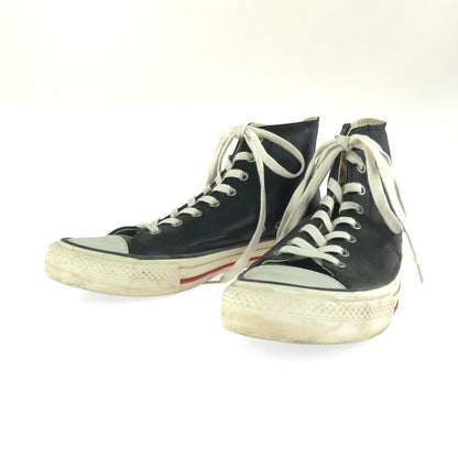 【中古品】【メンズ】 HYSTERIC GLAMOUR ヒステリックグラマー LEATHER HIGH TOP SNEAKERS レザーハイカットスニーカー シューズ 靴 162-250911-yy-09-tag サイズ：8 カラー：ブラック 万代Net店