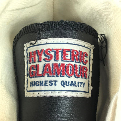 【中古品】【メンズ】 HYSTERIC GLAMOUR ヒステリックグラマー LEATHER HIGH TOP SNEAKERS レザーハイカットスニーカー シューズ 靴 162-250911-yy-09-tag サイズ：8 カラー：ブラック 万代Net店