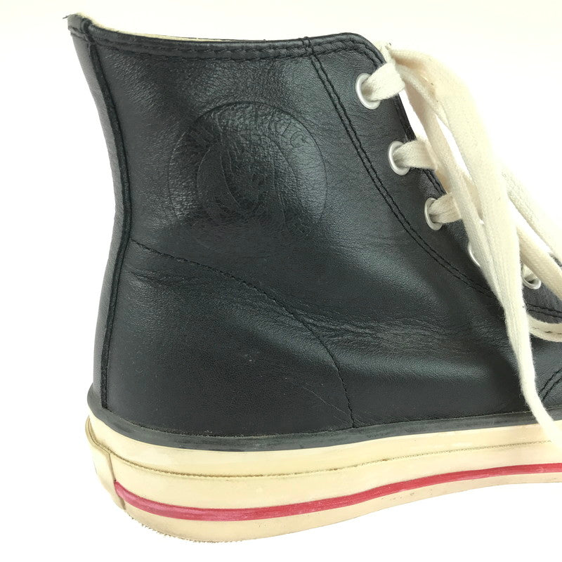 【中古品】【メンズ】 HYSTERIC GLAMOUR ヒステリックグラマー LEATHER HIGH TOP SNEAKERS レザーハイカットスニーカー シューズ 靴 162-250911-yy-09-tag サイズ：8 カラー：ブラック 万代Net店
